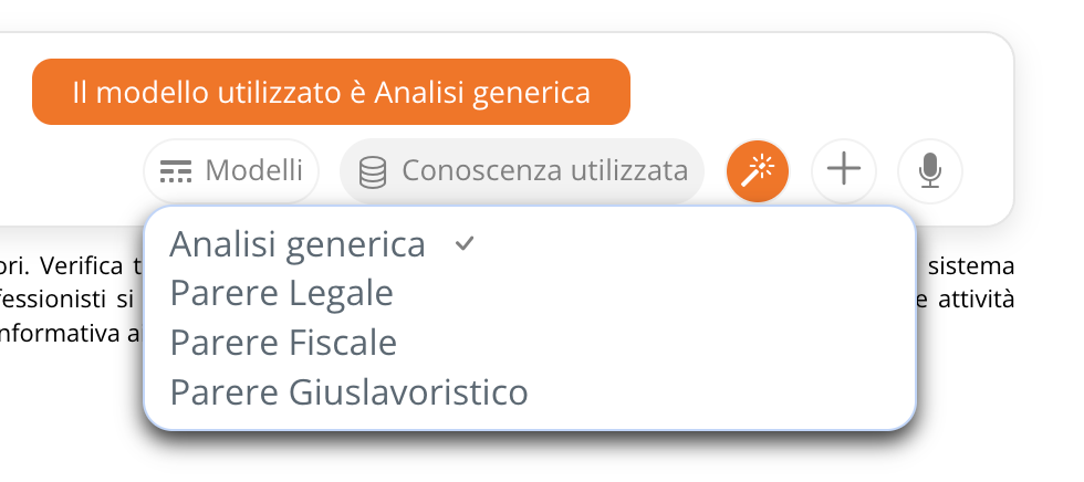 Modelli disponibili